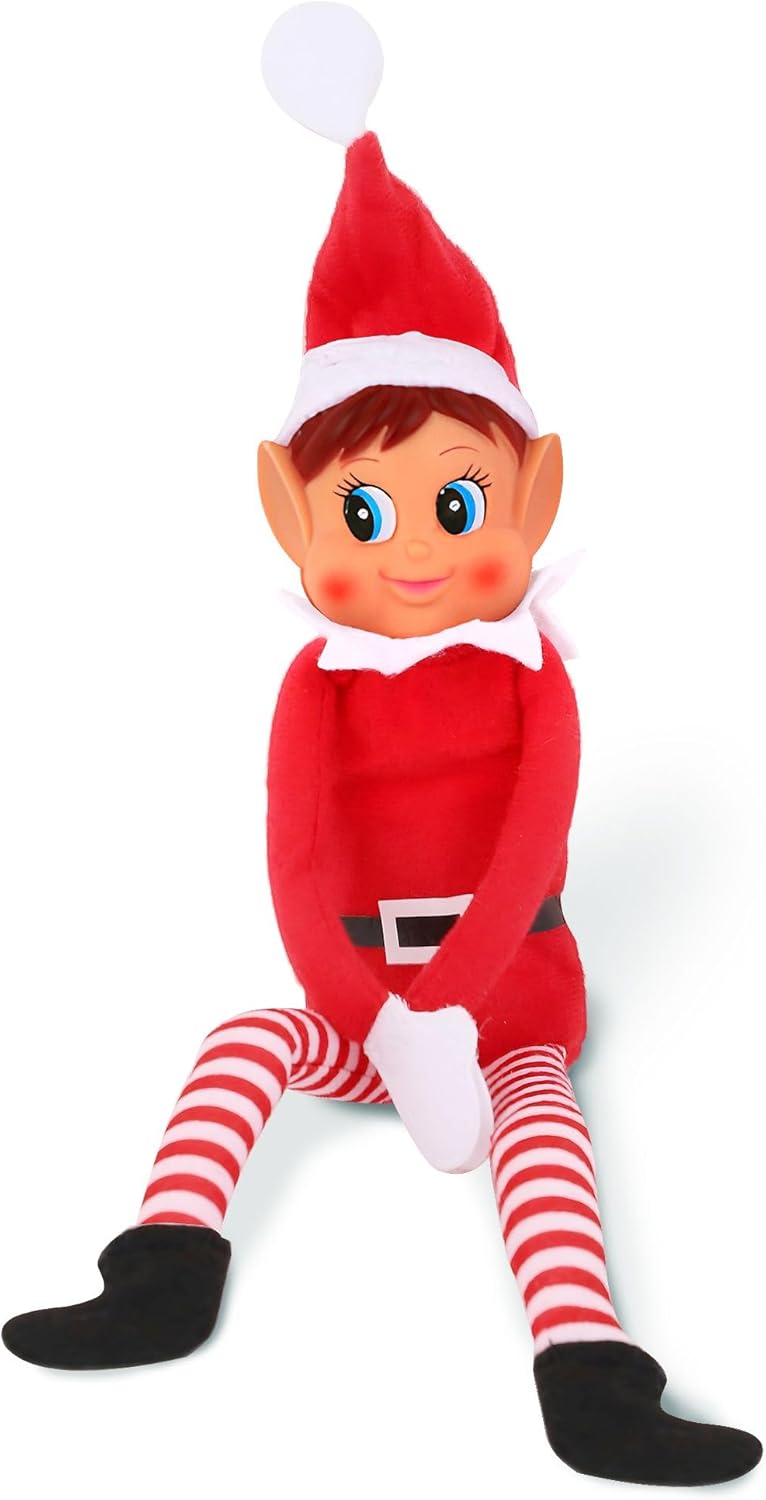 Elfes Behavin Badly Red 12 "Lon Leg poupée Sweet Naughty Girl Or Boy Elf / Elf Toys (Fille Elfe)